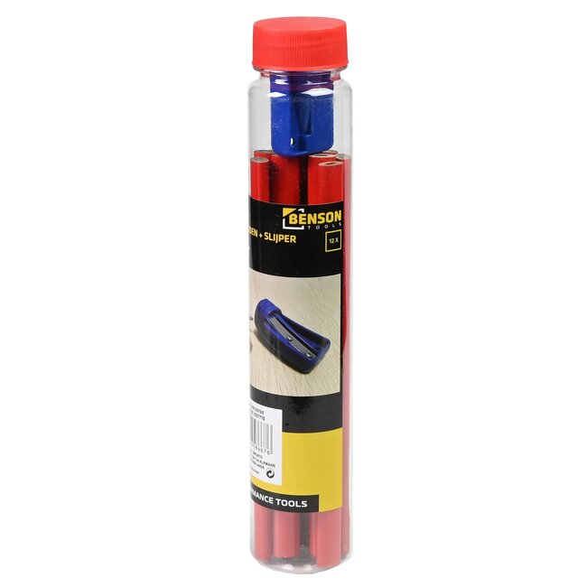 Benson Timmermanspotlood met slijper - 11-delig - Duurzaam en professioneel - Set van 12 stuks
