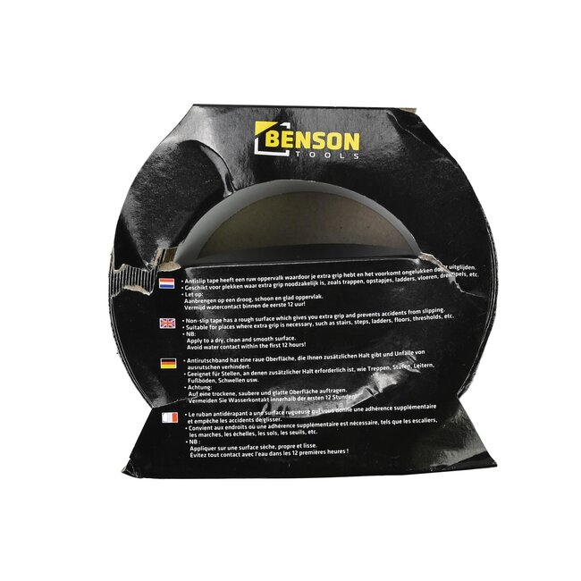 Benson Antislip tape - 50 mm x 5 meter - extra grip - zwart