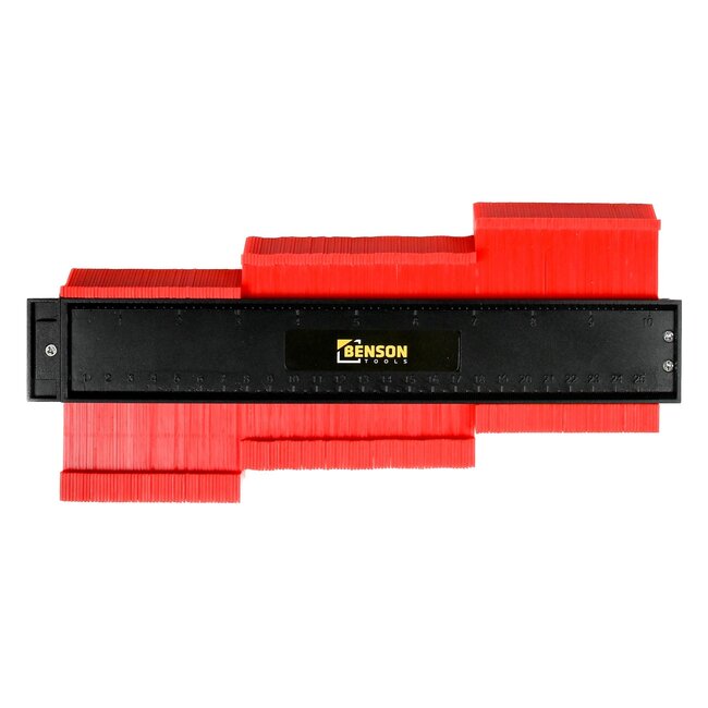 Benson Profielmal - 250 mm - Roestvrij Staal - Magnetische Kant - 45 mm Diepte