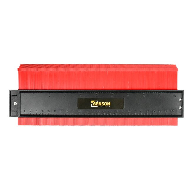 Benson Profielmal - 250 mm - Roestvrij Staal - Magnetische Kant - 45 mm Diepte