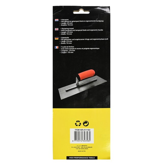 Benson Vlakspaan - Gehard Staal - Ergonomisch Handvat - 28 x 13 cm