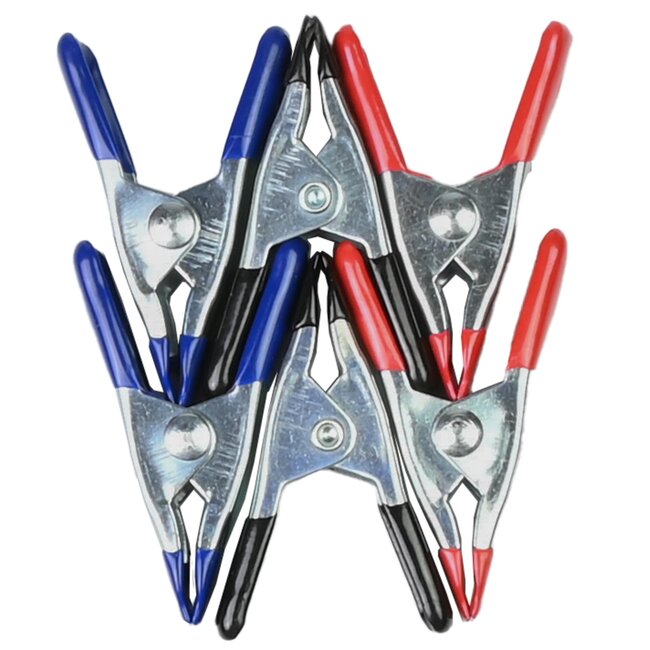 Benson Krachtige marktklemmen - 50 mm - set van 6 - diverse kleuren