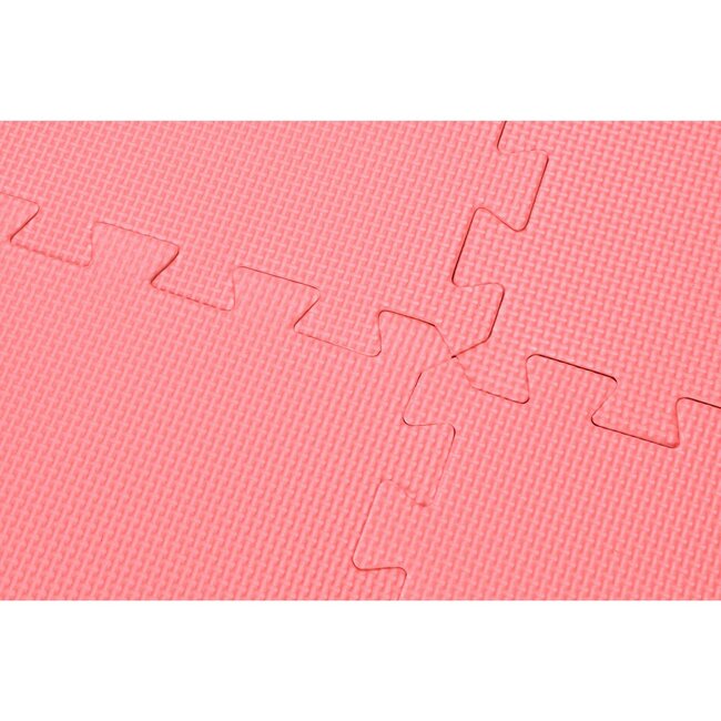 Benson Roze puzzel vloertegels - foam - 30 x 30 cm - speelmat - 9 stuks - zacht en weerbestendig