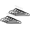 Benson Kledinghangers - Zwart - Velours - 10 stuks Benson Kledinghangers - Zwart - Velours - 10 stuks