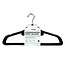 Benson Zwarte velours kledinghangers - anti-slip - 10 stuks