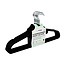 Benson Zwarte velours kledinghangers - anti-slip - 10 stuks