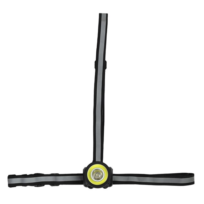 Benson Veiligheidsvest - Reflecterend - COB-LED - 3 standen - Felgeel - AAA batterijen