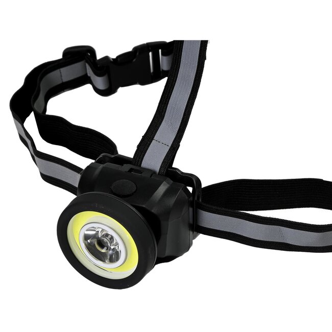 Benson Veiligheidsvest - Reflecterend - COB-LED - 3 standen - Felgeel - AAA batterijen