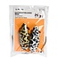 Benson Set kattenspeelgoed muizen - duurzaam en veilig - 2 stuks - wit/zwart en geel/bruin