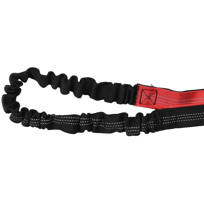 Benson Handsfree hondenriem - reflecterend - verstelbare tailleband - rood/zwart