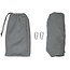 Benson Complete hangmat met karabijnhaak - 200 x 100 cm - grijs - inclusief bevestigingsmaterialen