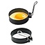 Benson Kookring set - Staal en PTFE - Ø10 cm - 2 stuks - Opvouwbare handgreep