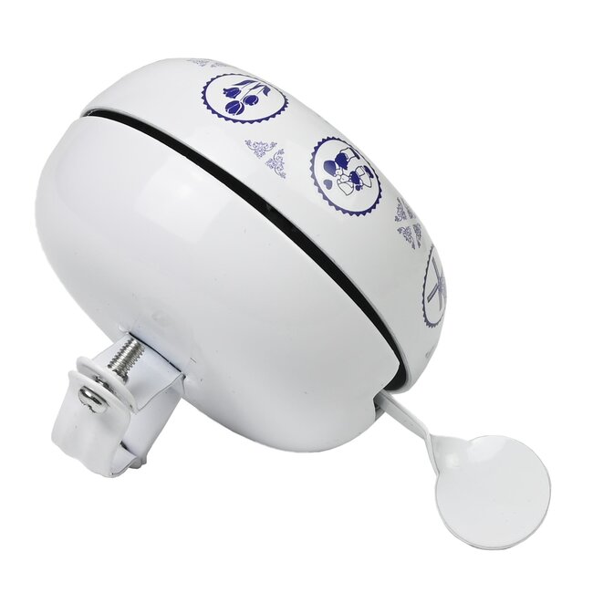 Benson Stijlvolle fietsbel - ding dong - Ø 80 mm - Holland print - blauw