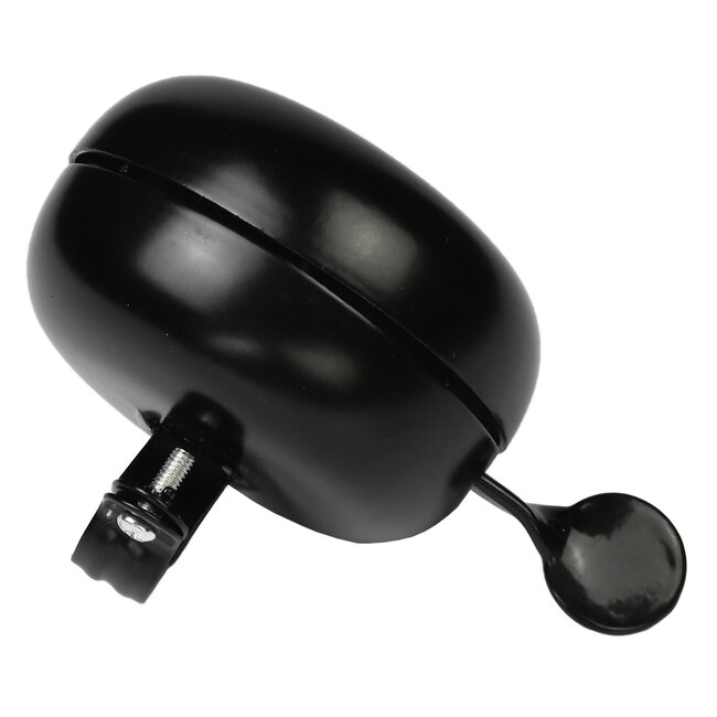 Benson Stijlvolle fietsbel - ding dong geluid - Ø 80 mm - mat zwart - eenvoudig te monteren