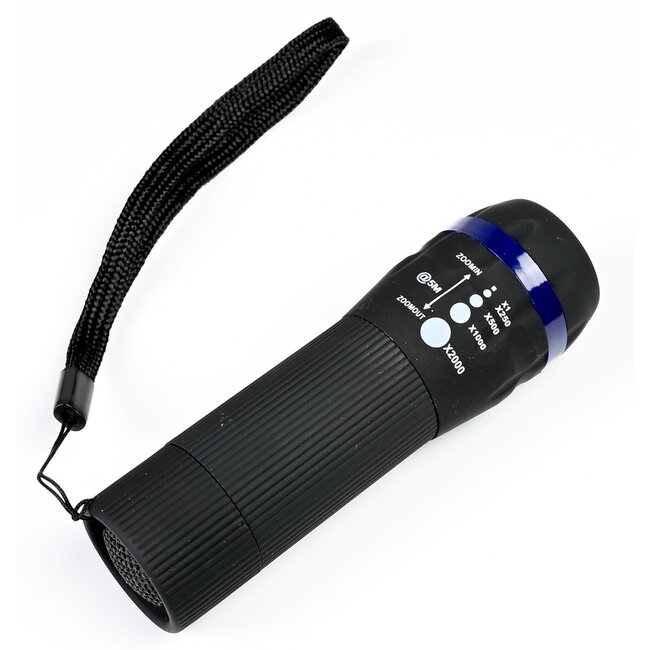 Benson Tactical LED zaklamp - 5 zoomstanden - 50 lumen - kleurenmix