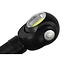 Benson Zaklamp met Draaikop - LED + COB - 3 Watt - 200 Lumen - Zwart