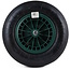 Benson Complete set kruiwagenwiel met as - luchtband - 400 mm - groen kunststof velg - 180 kg draagkracht