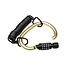 Benson Compact kabelslot met karabijnhaak - instelbare cijfercode - zwart - 133,5 x 97,5 mm