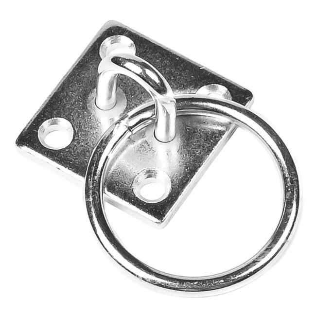 Benson Oogplaat met Ring - IJzer - Verzinkt - 50 x 50 mm