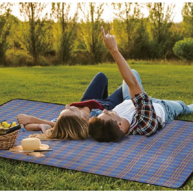 Benson Compact picknickkleed - waterbestendig - 150 x 130 cm - kleurenmix