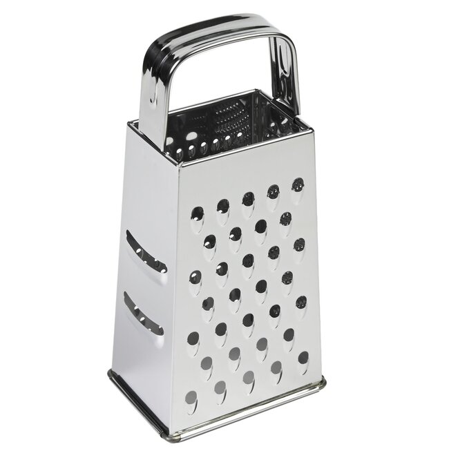 Benson 4-zijdige rasp met handvat - roestvrij staal - 18 cm - veelzijdig keukengerei