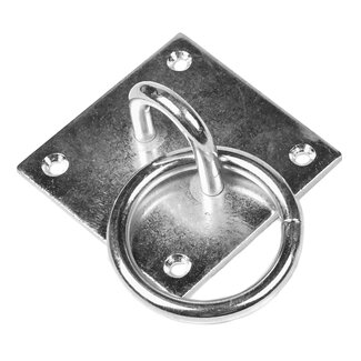 Benson Oogplaat met ring - ijzer - verzinkt - 80 x 80 mm - roestbestendig