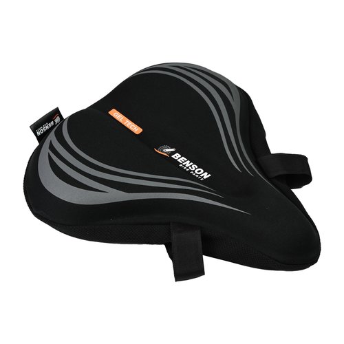 Benson Fietszadeldek - Gel Tech - Reflectie - 300 x 280 mm - Zwart Benson Fietszadeldek - Gel Tech - Reflectie - 300 x 280 mm - Zwart