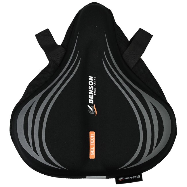Benson Comfortabel fietszadeldek - Gel Tech - Reflectie - 300 x 280 mm - zwart
