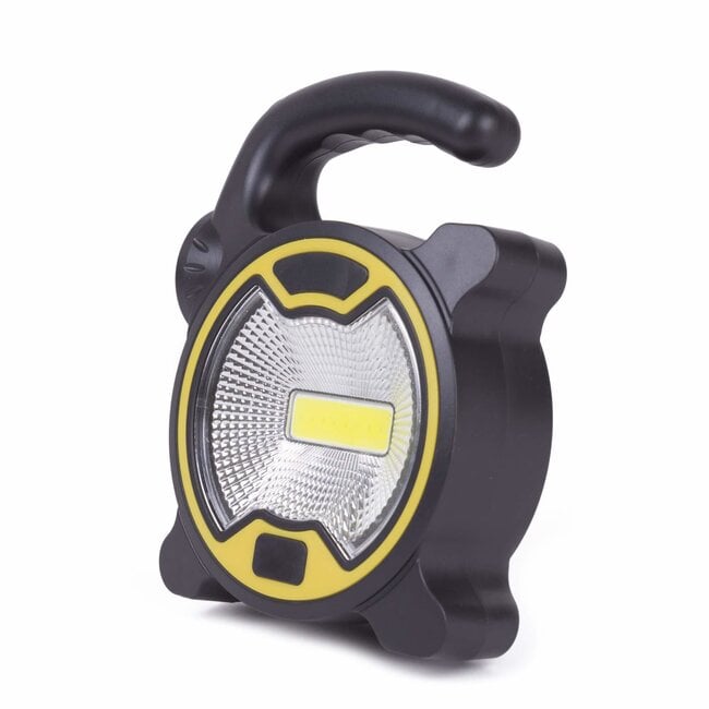 Hofftech Draagbare COB-werklamp en LED-zaklamp - 1W + 0.5W - 100 x 38 x 132 mm