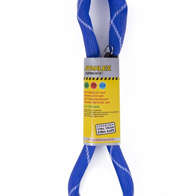 Stahlex Sterk kettingslot - 6 x 900 mm - kleurenmix - per stuk