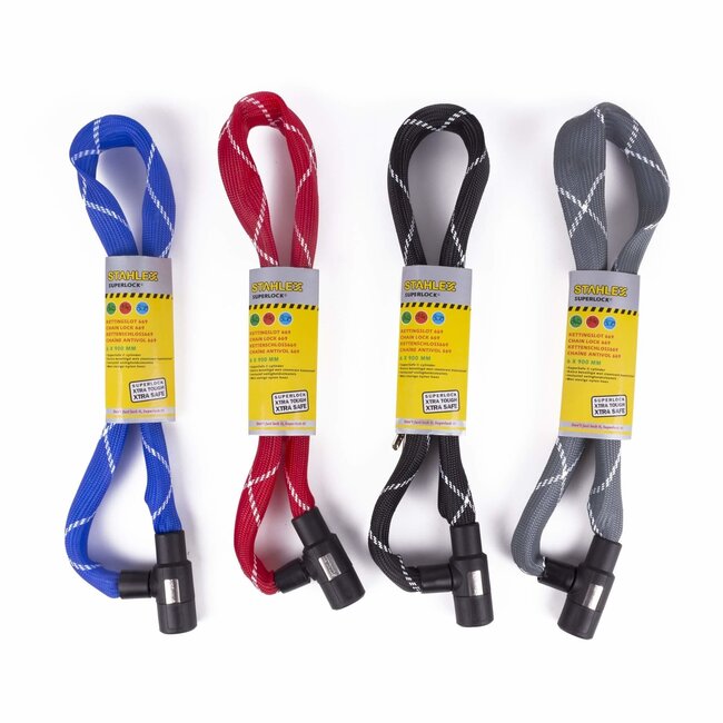 Stahlex Sterk kettingslot - 6 x 900 mm - kleurenmix - per stuk