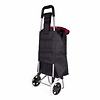 Deluxa Boodschappen Trolley - 96 x 34 x 21 cm - Rood/Zwart Deluxa Boodschappen Trolley - 96 x 34 x 21 cm - Rood/Zwart