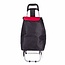 Deluxa Boodschappen Trolley - 96 x 34 x 21 cm - Rood/Zwart