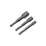 Tooltech Dop-Adapter Set - 1/4 - 3/8 - 1/2" - 3 delig