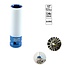 Tooltech Krachtdop 15 mm - Teflonbescherming - Lange 6-kant - 85 mm - Blauw