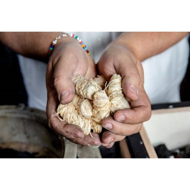 Samba Aanmaakkrullen - houtwol - plantaardige olie - brandduur 8-10 min - 5 kilo - naturel - 400 st. - barbecue en openhaard