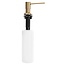 REA Aanrecht Zeepdispenser - Inbouw - Rond - 330 ml - Geborsteld Goud