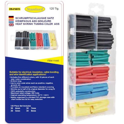 StahlKaiser Krimpkous - Krimpsok 120 delig Kleur StahlKaiser Krimpkous - Krimpsok 120 delig Kleur