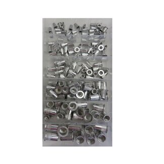 StahlKaiser Klinknagelmoer set - 150 delig - Diverse maten M3-M10 - Handige opbergdoos