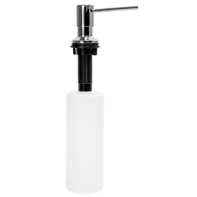 REA Aanrecht Zeepdispenser - Inbouw - Rond - 330 ml - Chroom