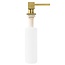 REA Inbouw zeepdispenser - rechthoekig - geborsteld goud - 330 ml