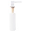 REA Inbouw zeepdispenser - rechthoekig - 330 ml - mat wit - minimalistisch design