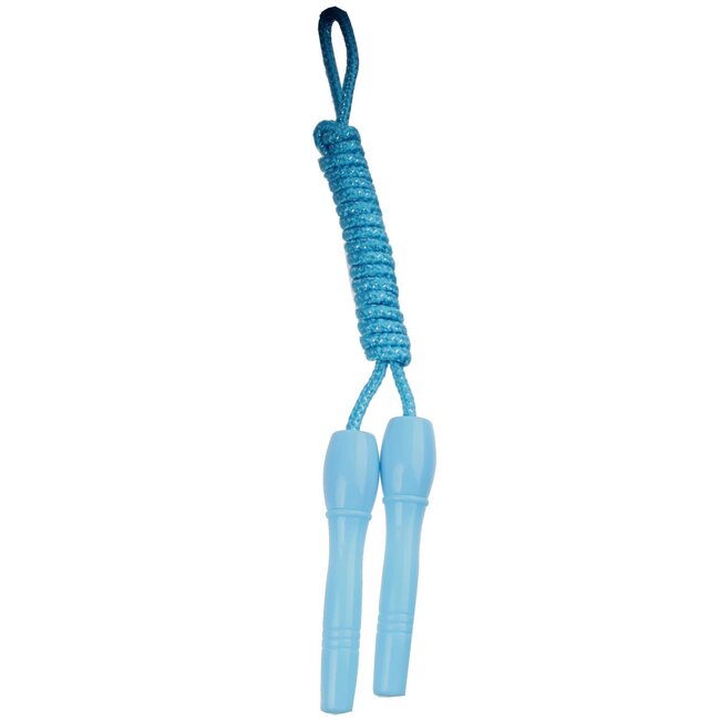 Merkloos Blauw springtouw - 2 meter - Lichtgewicht en soepel