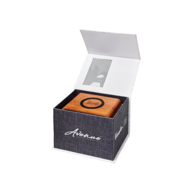 Innovagoods Houten speaker met QI draadloos oplaadstation