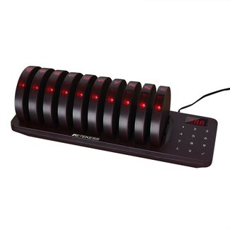 Retekess oproepsysteem voor gasten - kunststof - draadloos, bereik 400 m - 8,0 x 7,3 x 1,5 cm - zwart - 10 ontvangers - horeca