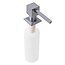 REA Inbouw zeepdispenser - rechthoekig - 330 ml - geborsteld nikkel