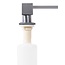 REA Inbouw zeepdispenser - rechthoekig - 330 ml - geborsteld nikkel