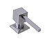 REA Inbouw zeepdispenser - rechthoekig - 330 ml - geborsteld nikkel
