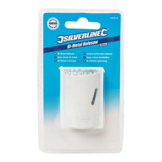 Silverline Gatenzaag - bimetalen - geharde snelstaaltanden - Ø 35 mm - geverfde afwerking - voor metaal, kunststof en hout