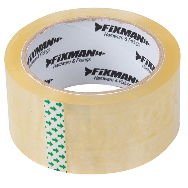 Fixman Inpaktape - Dozentape - Transparant - 48 mm x 66 meter